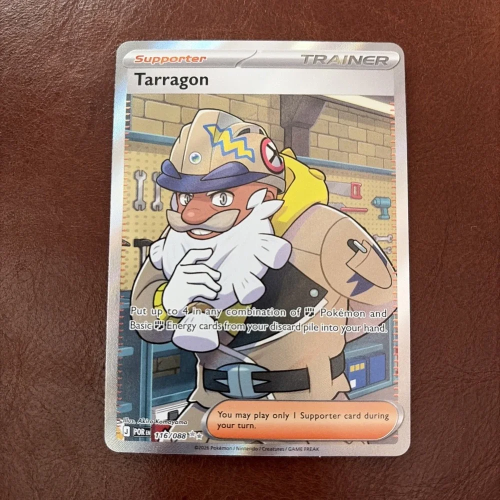 Pokémon Perfect Order Tarragon 116/088 Trainer-Supporter Full Art Holo Card NM